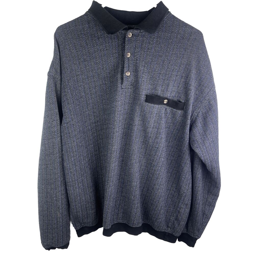 Vintage Mens Sweater L TALL Popover Grandpacore Preppy Academic 90s Retro India